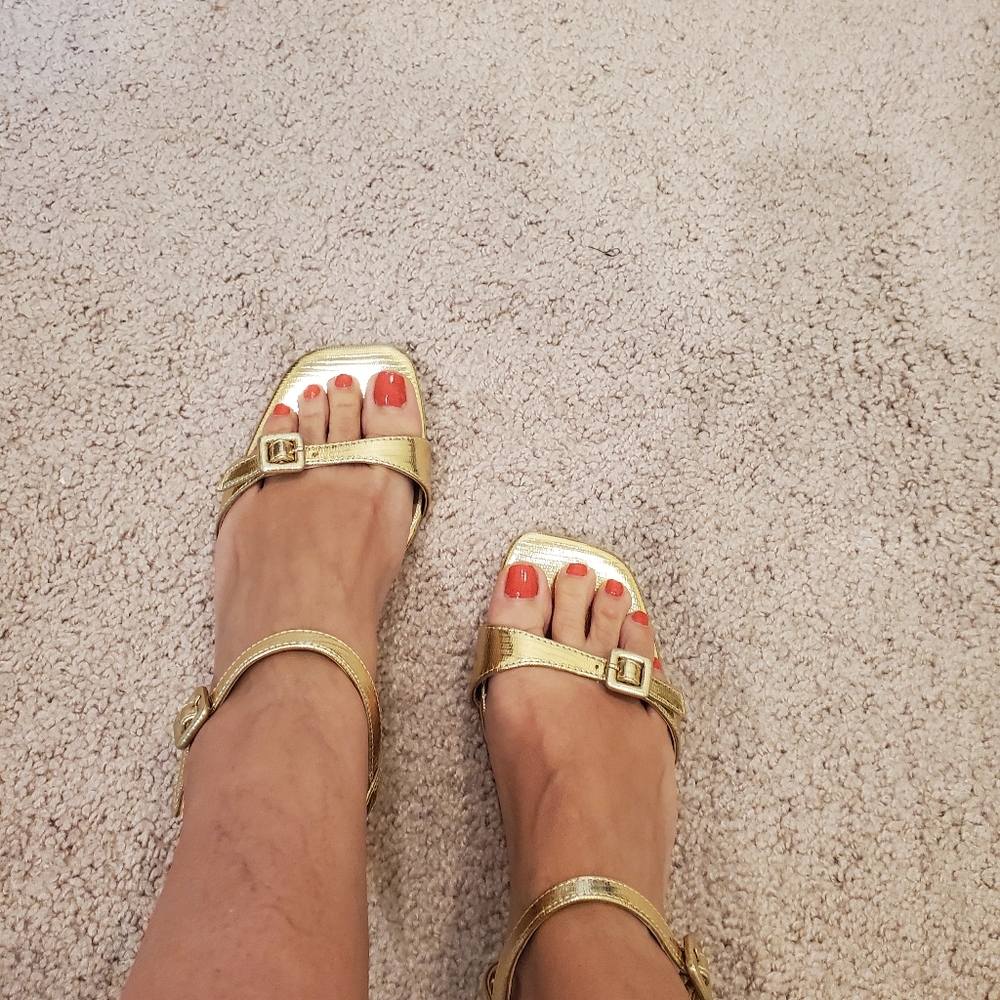 J CREW Gold Strappy Sandals - Picture 5 of 12